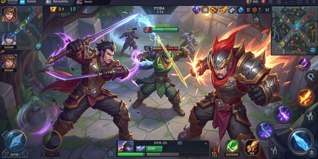 Screenshot gameplay <strong>API288</strong> menampilkan aksi seru dalam pertempuran tim.