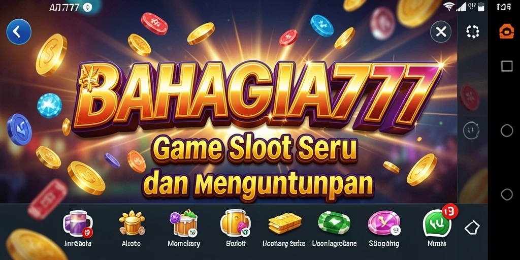 Tampilan gameplay BAHAGIA777 yang menarik dan berwarna-warni.