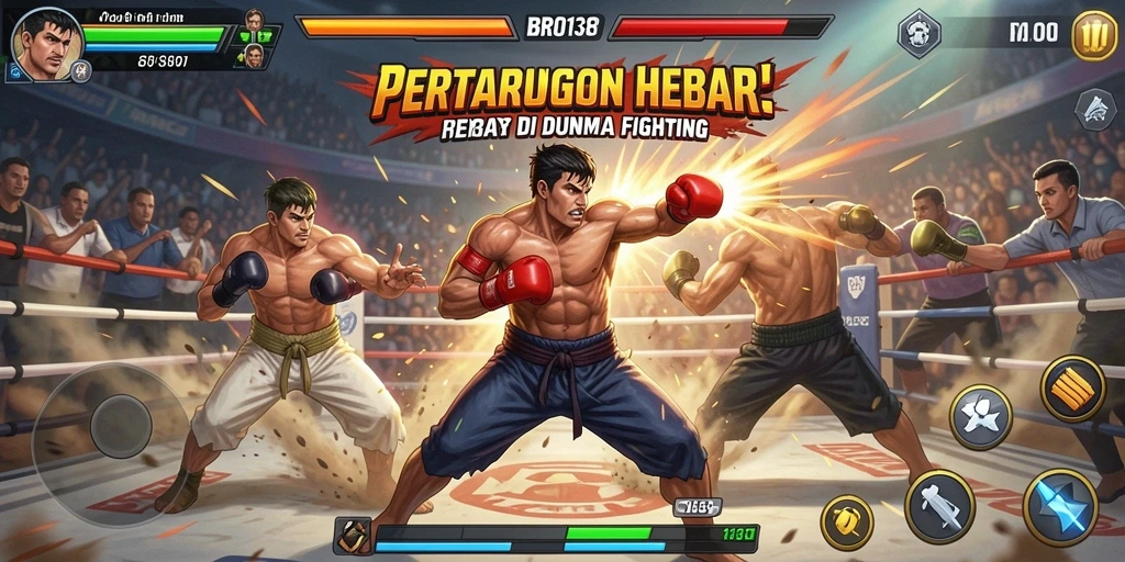 Tampilan aksi pertarungan yang mendebarkan dalam BRO138.