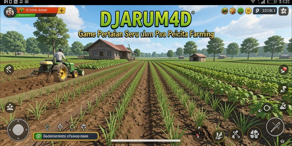 Gameplay DJARUM4D yang seru dengan aktivitas bertani yang beragam.