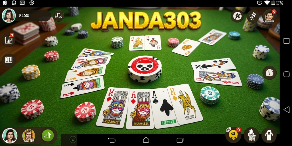Tampilan seru gameplay Gaple di JANDA303 yang memikat.