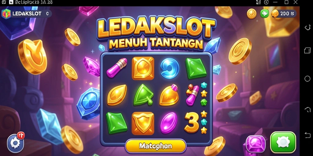 Tampilan gameplay LEDAKSLOT yang menawan dan penuh warna.