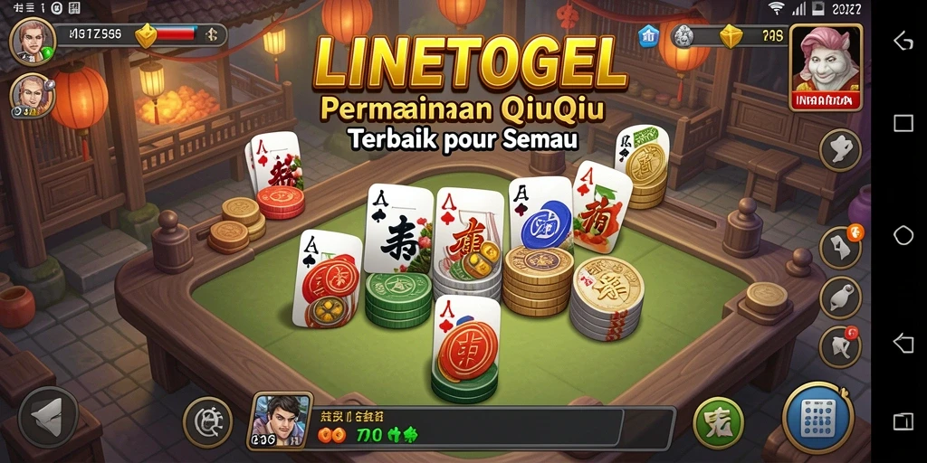 Tampilan gameplay menarik dari permainan QiuQiu LINETOGEL.