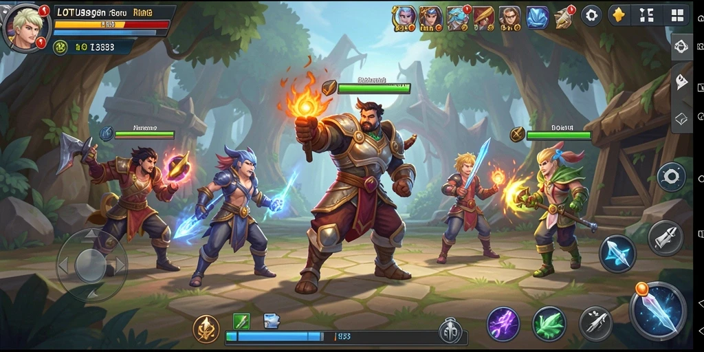 Tangkapan layar LOTUSBET88 menunjukkan petualangan seru di dunia RPG.