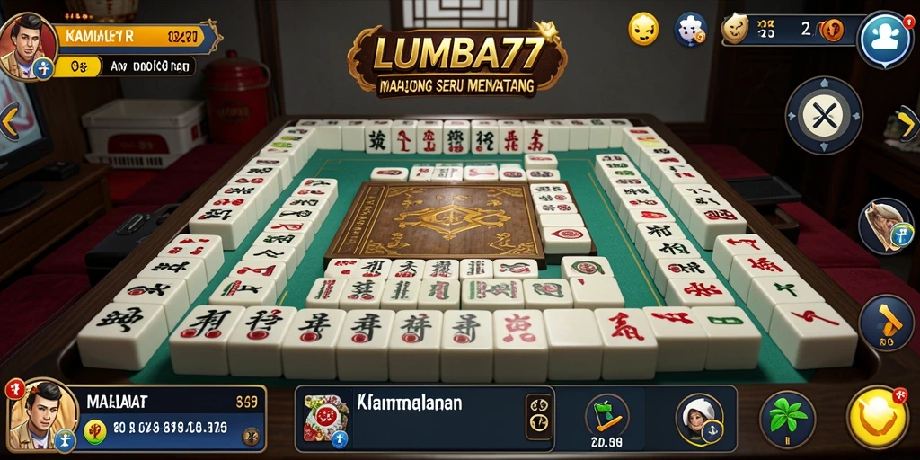 Tampilan screenshot permainan Mahjong yang memukau di LUMBA77.