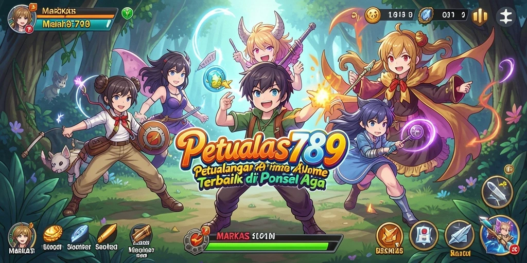 Tampilan gameplay MARKAS789 dengan karakter Anime beraksi.