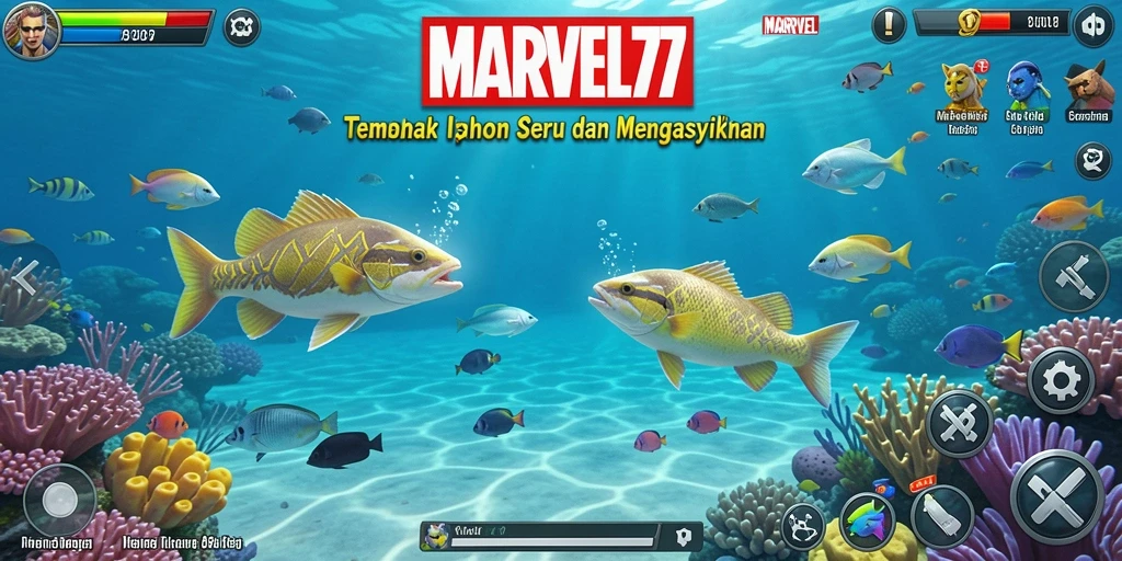 Tampilan screenshot permainan Tembak Ikan yang seru dan dinamis.