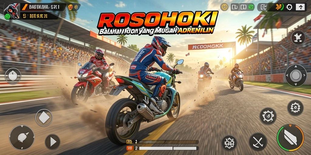 Tampilan gameplay ROSOHOKI yang menegangkan dan penuh aksi.