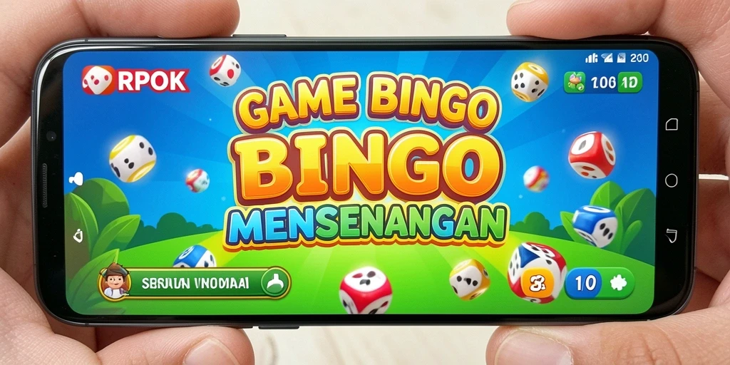 Screenshot RPOK menampilkan permainan Bingo yang menarik dan penuh warna.