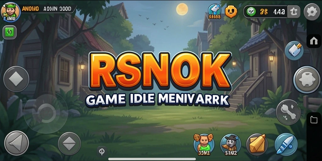 Tangkapan layar menunjukkan gameplay seru dari RSNOK dengan karakter yang berkembang.