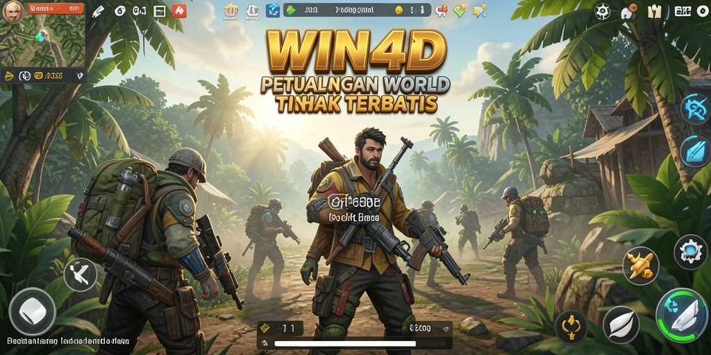 Tampilan gameplay Open World yang menakjubkan dalam WIN4D.